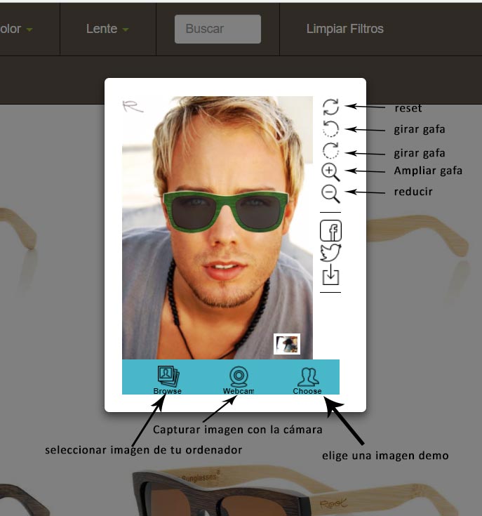 Probar gafas graduadas online clearance