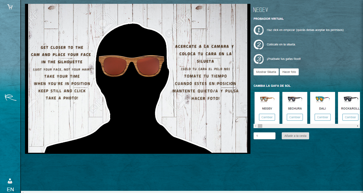 Gafas de Sol madera - Probador Virtual Online. Root Sunglasses - Gafas y Relojes de Madera Natural.