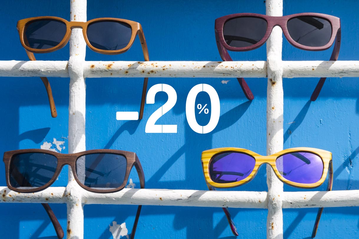 Gafas de Madera Descuento Especial -20%. Root Sunglasses - Gafas y Relojes de Madera Natural.