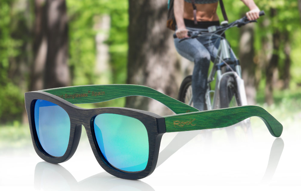 What sunglasses to you choose to go on a bike. Root Wooden Sunglasses