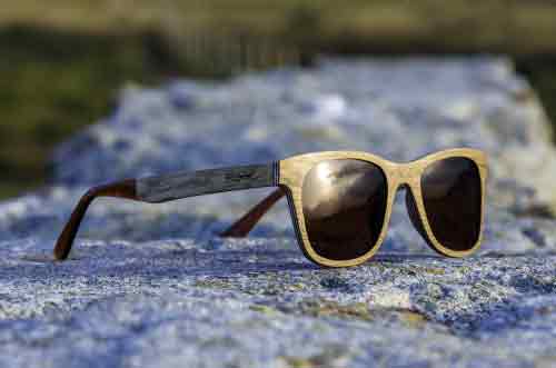 Aluminium Wood Sunglasses. Root Wooden Sunglasses