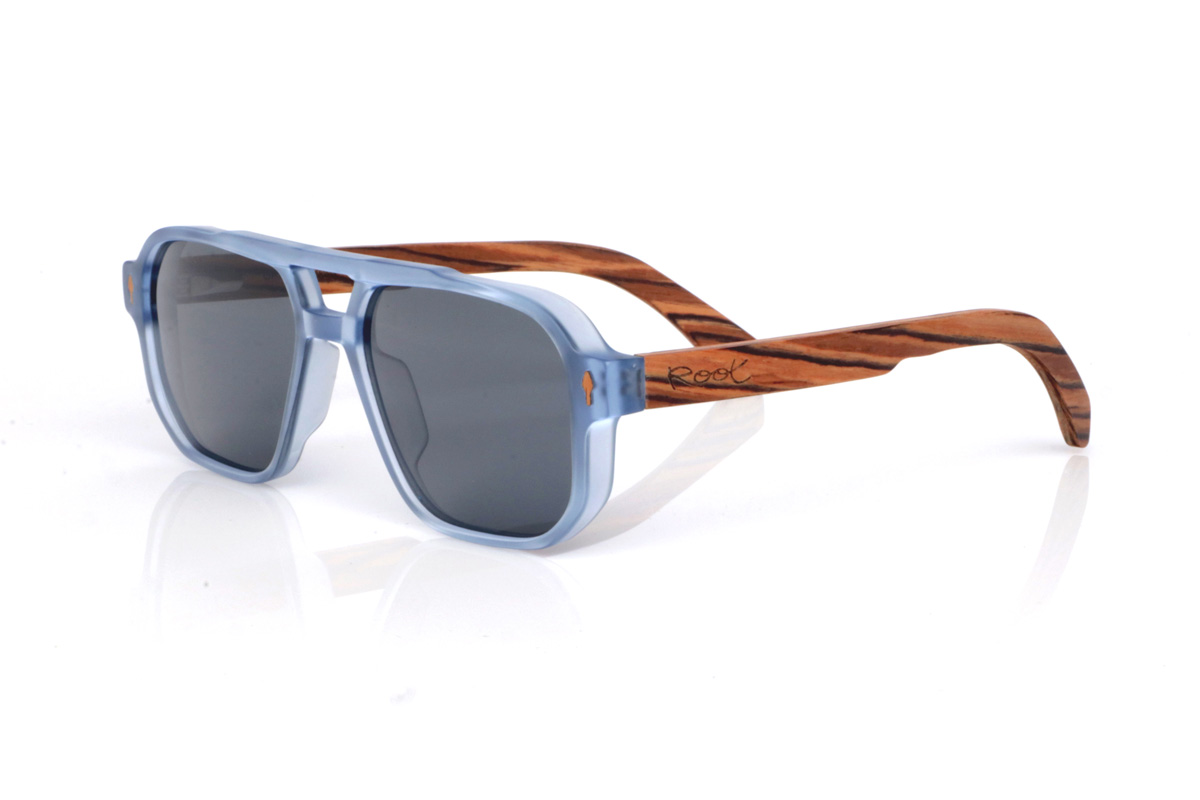 Wood eyewear of Zebrano modelo BROOK Wholesale & Retail | Root Sunglasses® 