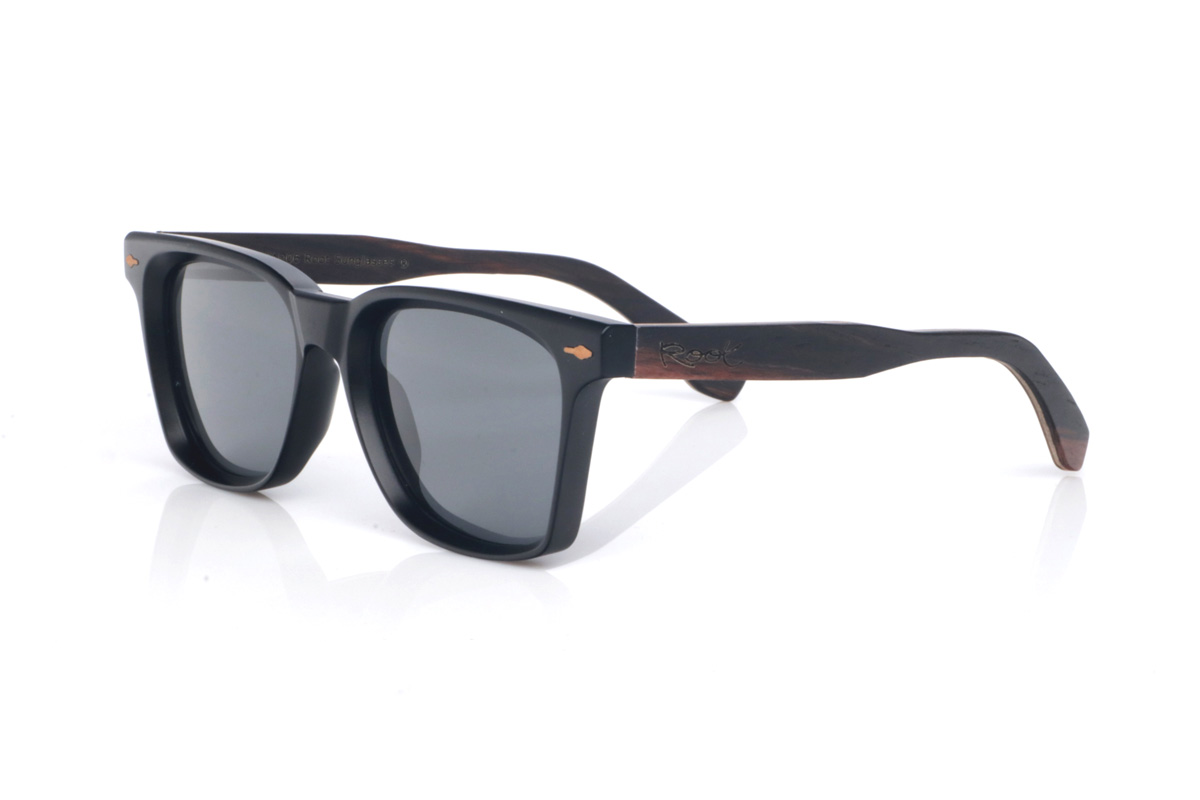Wood eyewear of Ebony modelo DENVER Wholesale & Retail | Root Sunglasses® 
