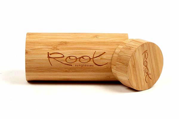 Wood eyewear of Bamboo Cilindric box.  for Wholesale & Retail | Root Sunglasses® 