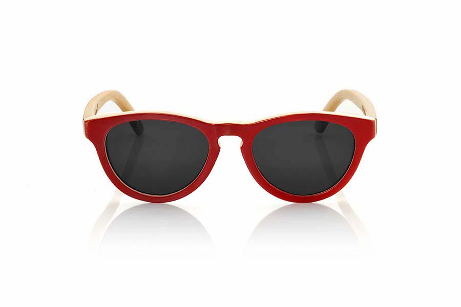 Gafas de Madera Natural de Bambú DRUM. Las gafas de sol Drum están realizadas en madera de bambú natural con el frontal en color negro sólido y los bordes e interior en bambú natural combinado con lentes grises. Es un modelo redondeado algo más pequeño que otros modelos Root adecuado sobre todo para chicas. Medida frontal: 135x43mm Venta al Por Mayor y Detalle | Root Sunglasses® 