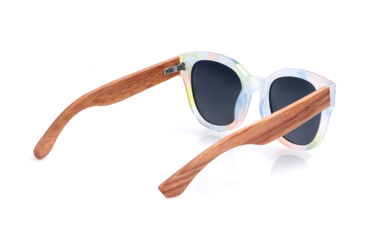 Gafas de Madera Natural de Zebrano DELIA.  Venta al Por Mayor y Detalle | Root Sunglasses® 
