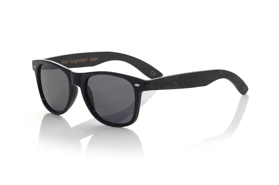 Gafas de Madera Natural de Bambú modelo SKA BLACK - Venta Mayorista y Detalle | Root Sunglasses® 
