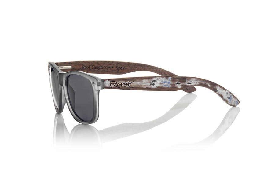 Gafas con Patillas de madera vintage ska Grey