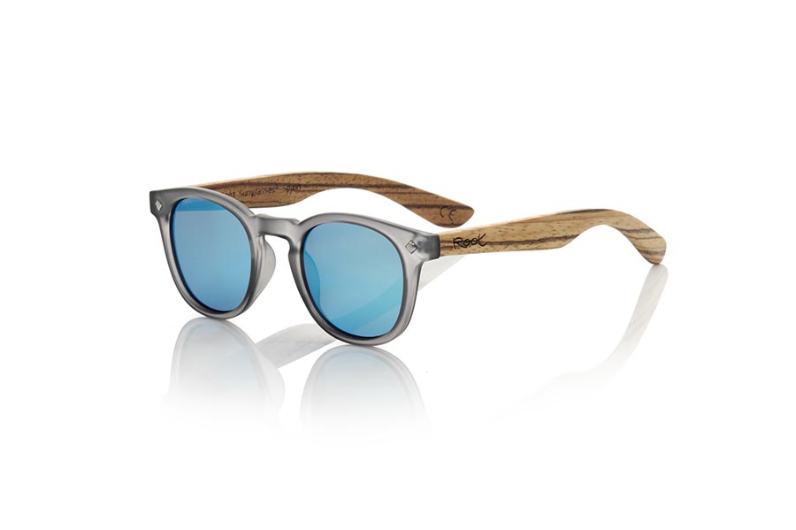 Gafas de Madera Natural de Zebrano modelo KID R  BLACK - Venta Mayorista y Detalle | Root Sunglasses® 