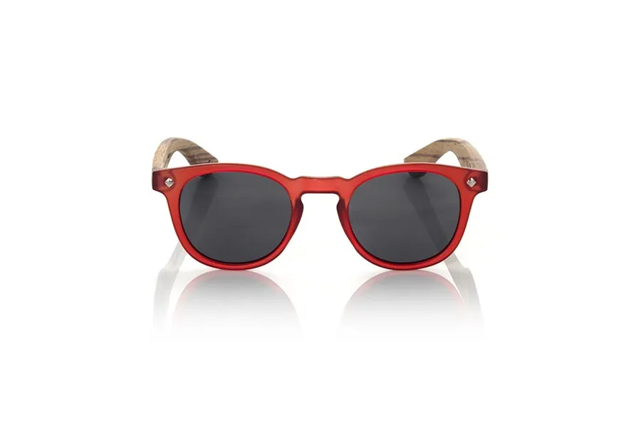 Wood eyewear of Zebrano modelo KID R RED Wholesale & Retail | Root Sunglasses® 