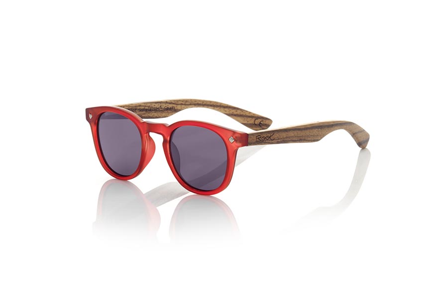 Wood eyewear of Zebrano modelo KID R RED Wholesale & Retail | Root Sunglasses® 