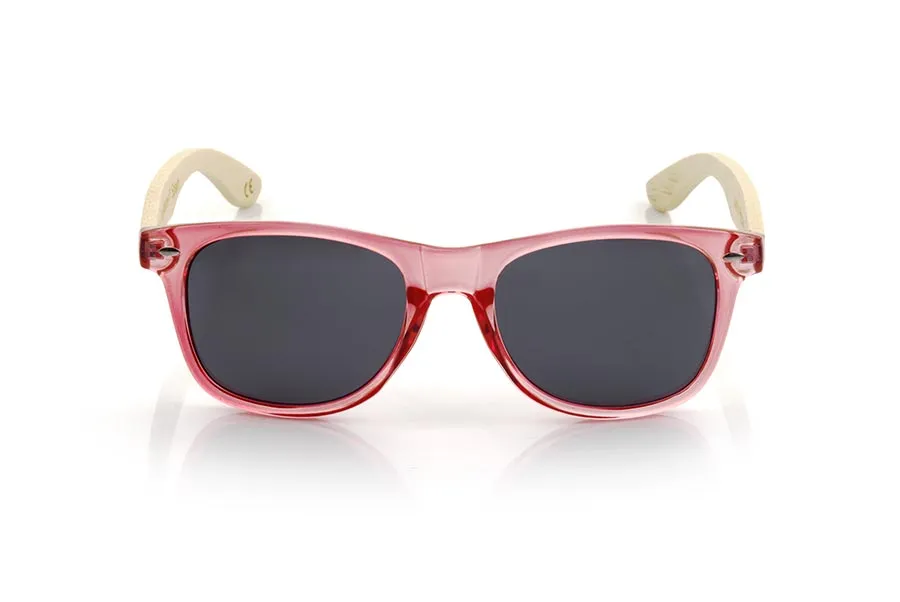 Wood eyewear of Bamboo modelo CANDY PINK DS Wholesale & Retail | Root Sunglasses® 