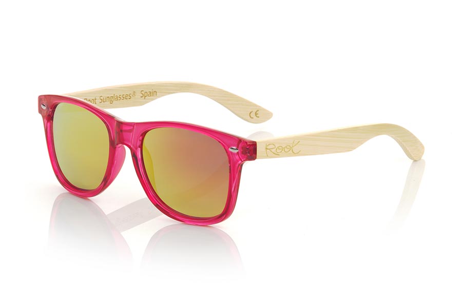 Gafas de Madera Natural de Bambú modelo CANDY RED DS - Venta Mayorista y Detalle | Root Sunglasses® 