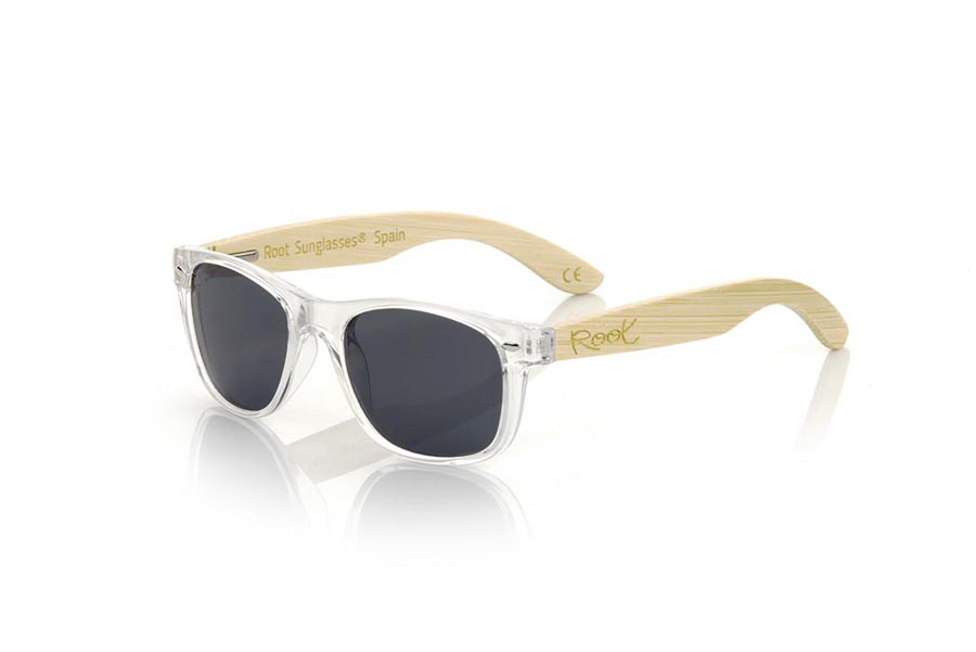 Gafas de Madera Natural de Bambú modelo KID W TR - Venta Mayorista y Detalle | Root Sunglasses® 