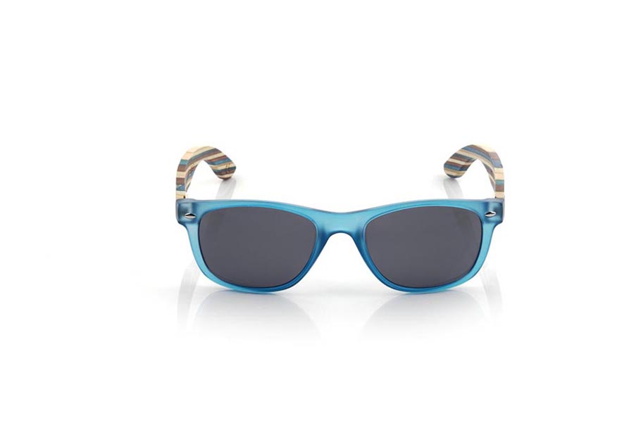 Gafas de Madera Natural de Arce modelo KID W BLUE - Venta Mayorista y Detalle | Root Sunglasses® 