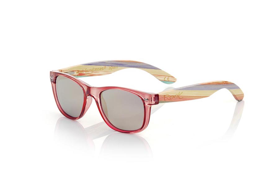 Wood eyewear of Bambú modelo KID W PURPLE | Root Sunglasses®