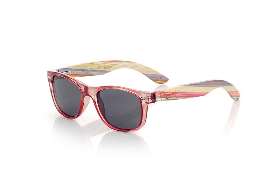 Wood eyewear of Bambú KID W PURPLE.  for Wholesale & Retail | Root Sunglasses® 