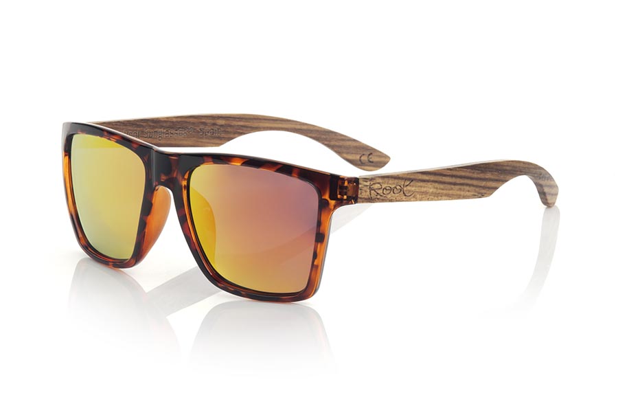 Wood eyewear of Zebrano modelo RUN CAREY DS Wholesale & Retail | Root Sunglasses® 