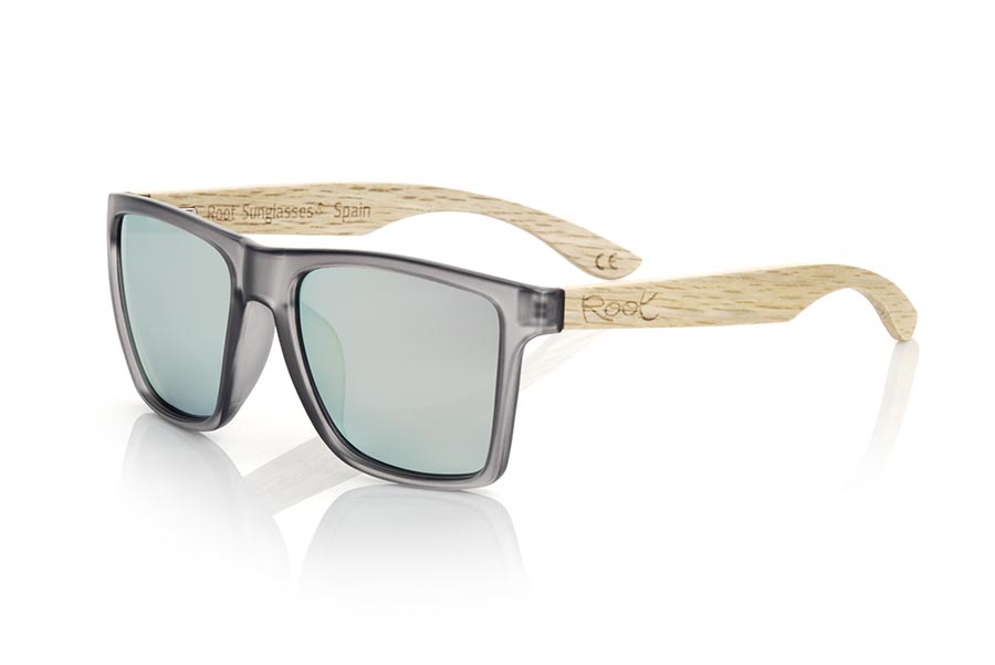Gafas de Madera Natural de zebra modelo RUN GREY DS - Venta Mayorista y Detalle | Root Sunglasses®