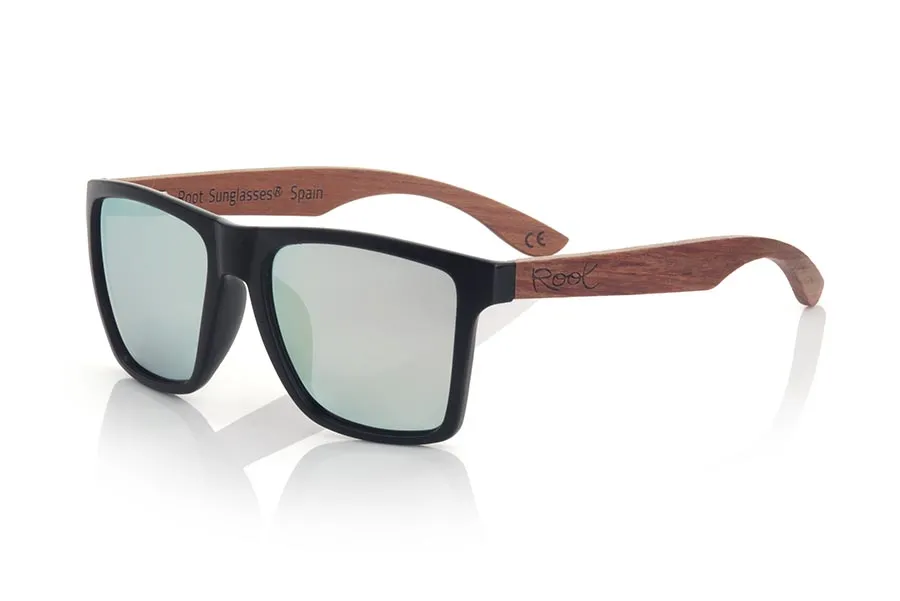Gafas de Madera Natural de rosewood modelo RUN BLACK DS - Venta Mayorista y Detalle | Root Sunglasses® 