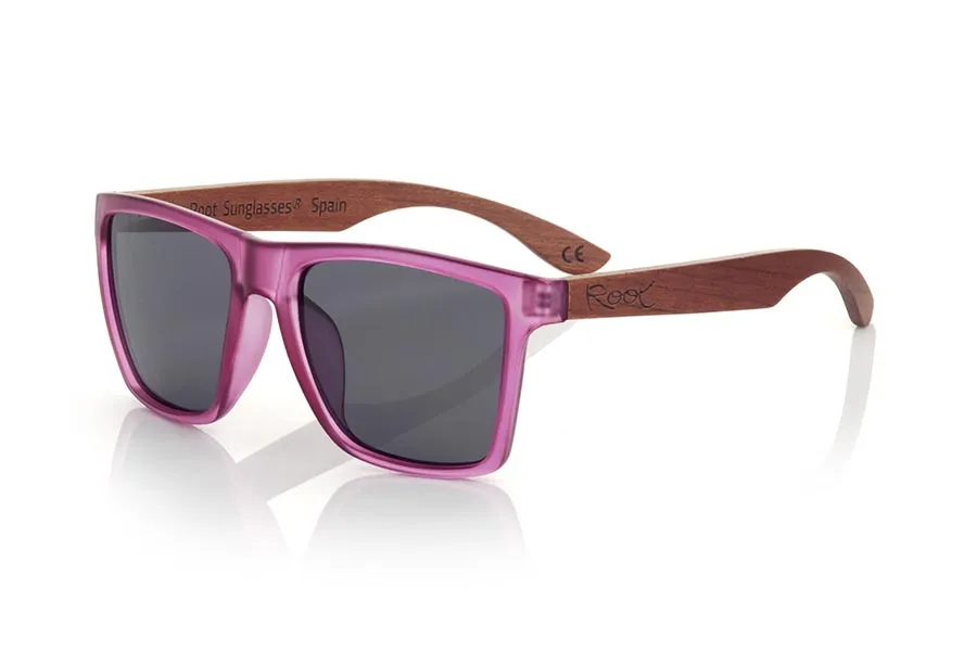 Gafas de sol con patillas de madera RUN PURPLE DS - vista 3