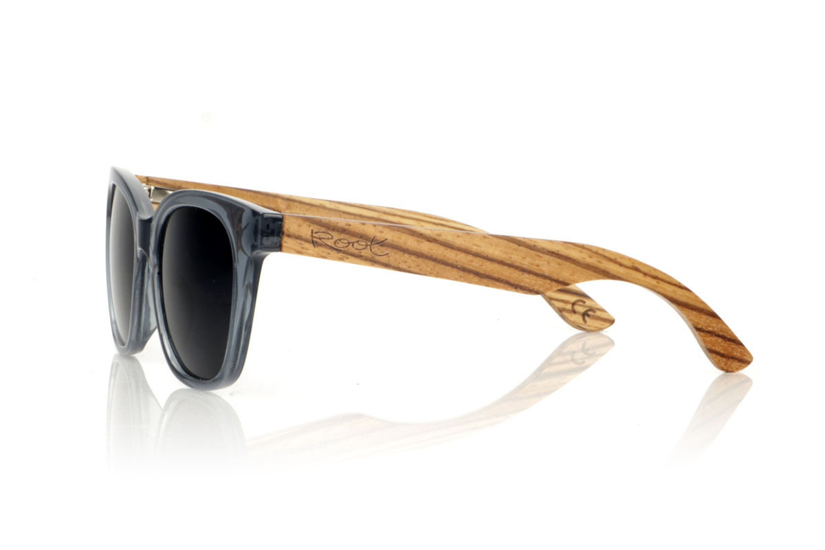 Gafas de Madera Natural de Zebrano modelo GRACE BLUE - Venta Mayorista y Detalle | Root Sunglasses® 