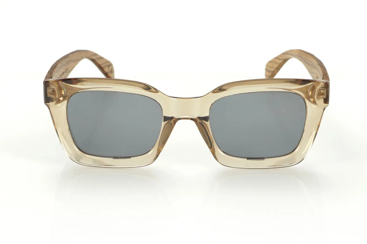 Gafas de Madera Natural de Zebrano modelo ZAHIR - Venta Mayorista y Detalle | Root Sunglasses® 