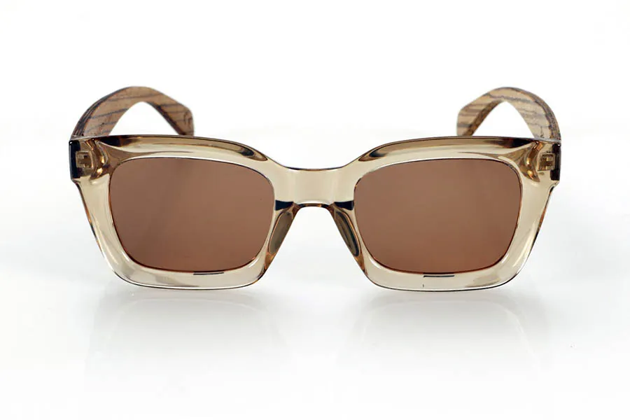 Gafas de Madera Natural de Zebrano modelo ZAHIR - Venta Mayorista y Detalle | Root Sunglasses® 