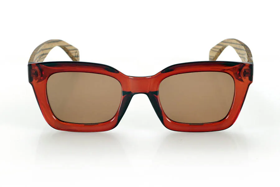 Gafas de Madera Natural de Zebrano modelo AUBUR - Venta Mayorista y Detalle | Root Sunglasses® 