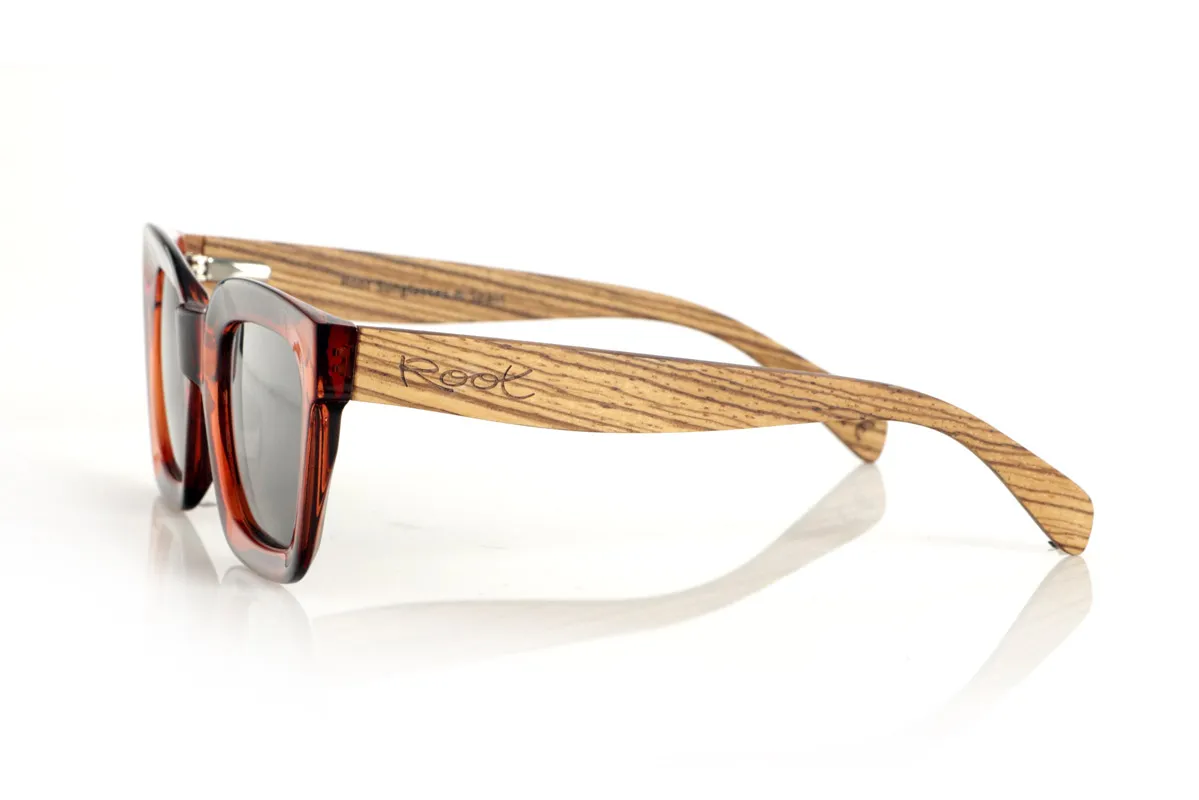 Gafas de Madera Natural de Zebrano modelo AUBUR - Venta Mayorista y Detalle | Root Sunglasses® 