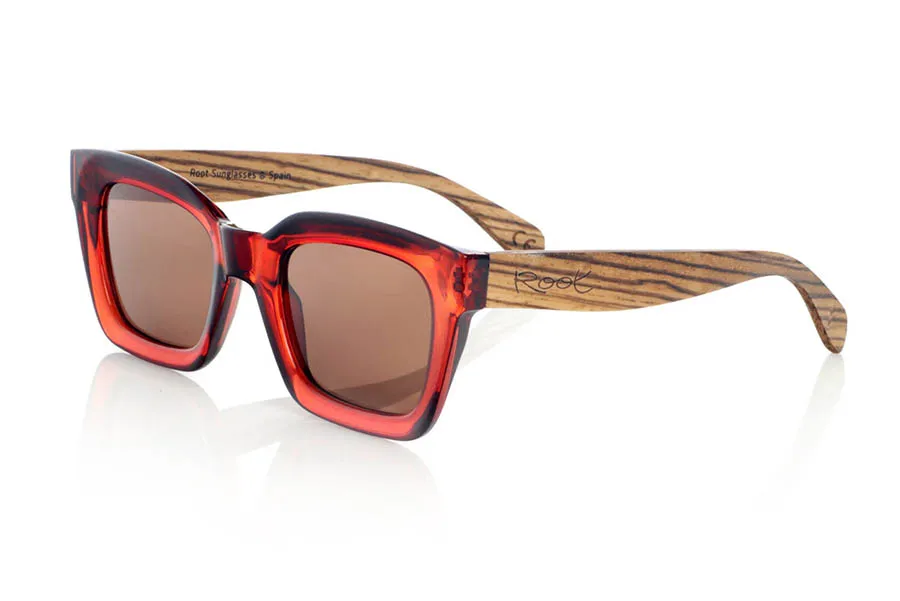 Gafas de Madera Natural de Zebrano modelo AUBUR - Venta Mayorista y Detalle | Root Sunglasses® 
