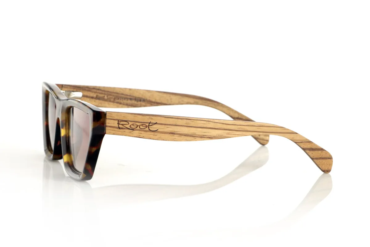 Gafas de Madera Natural de Zebrano modelo HOENY - Venta Mayorista y Detalle | Root Sunglasses® 