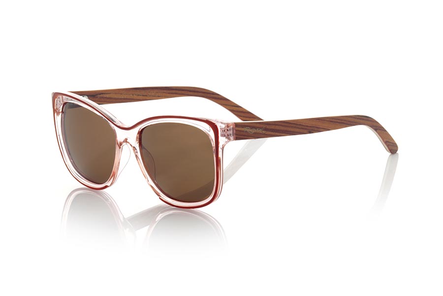 Wood eyewear of Mahogany modelo ZAHARA Wholesale & Retail | Root Sunglasses®