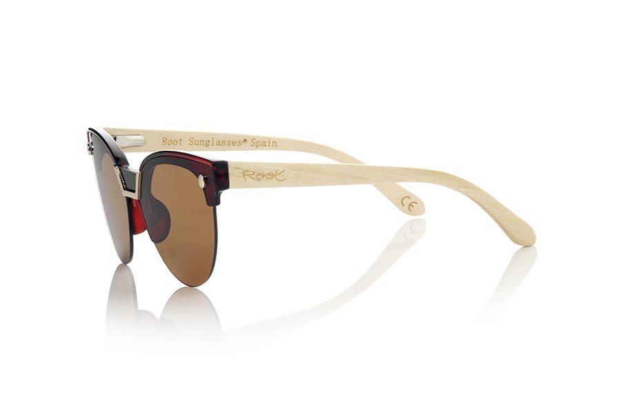 Wood eyewear of Bamboo modelo ZAHORA MX Wholesale & Retail | Root Sunglasses® 