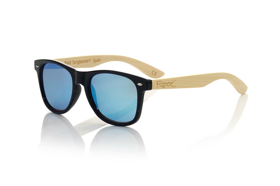 Wood eyewear of Bamboo modelo CANDY BLACK Wholesale & Retail | Root Sunglasses® 