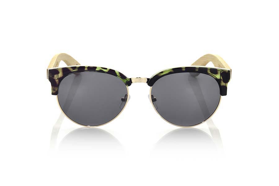 Wood eyewear of Bamboo DUNE CYAN.  for Wholesale & Retail | Root Sunglasses® 