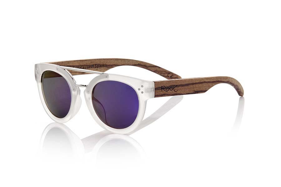 Gafas de Madera Natural de Zebrano modelo ISLAND TR | Root Sunglasses® 