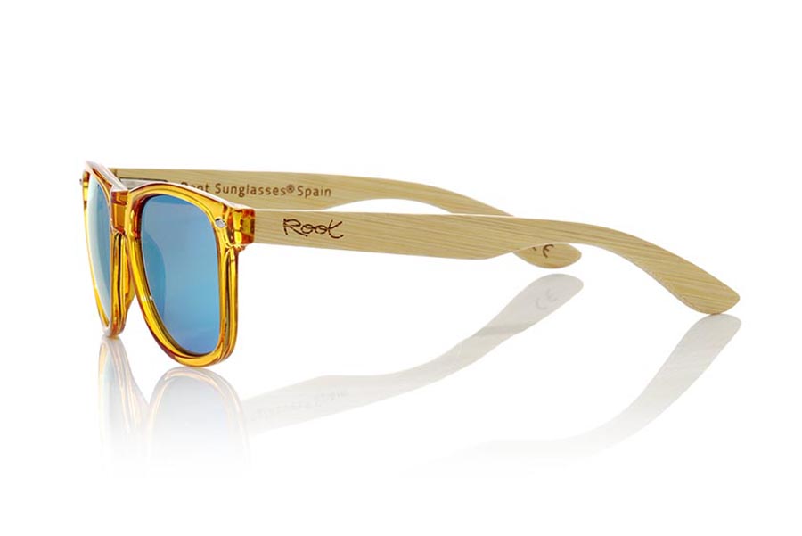 Wood eyewear of Bamboo CANDY YELLOW.  for Wholesale & Retail | Root Sunglasses® 
