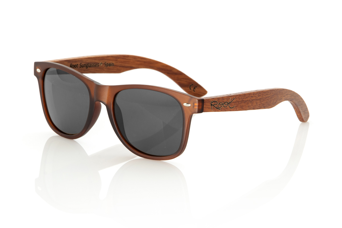 Gafas de Madera Natural de Walnut modelo SUN BROWN EP - Venta Mayorista y Detalle | Root Sunglasses® 