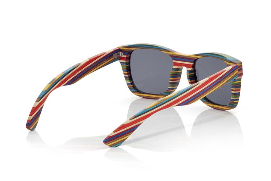 Wood eyewear of Skateboard modelo SANOOK Wholesale & Retail | Root Sunglasses® 