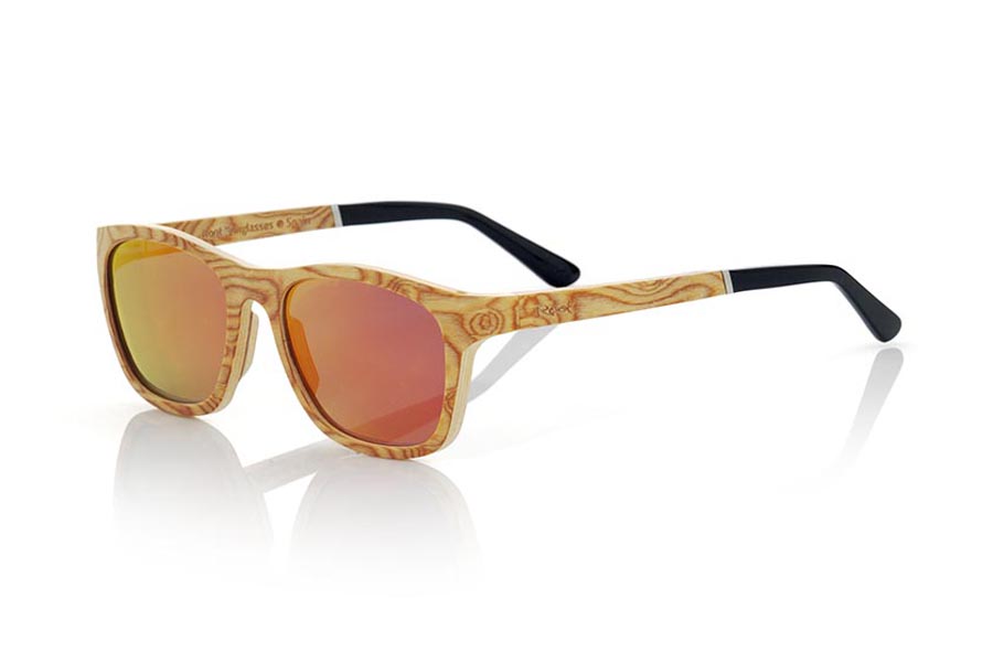 Gafas de Madera Natural de Cherry modelo BAFFIN.  | Root Sunglasses® 