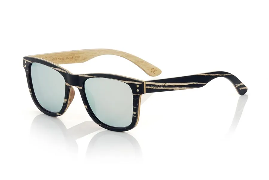 Gafas de Madera Natural de Zebrano modelo ARUN - Venta Mayorista y Detalle | Root Sunglasses® 