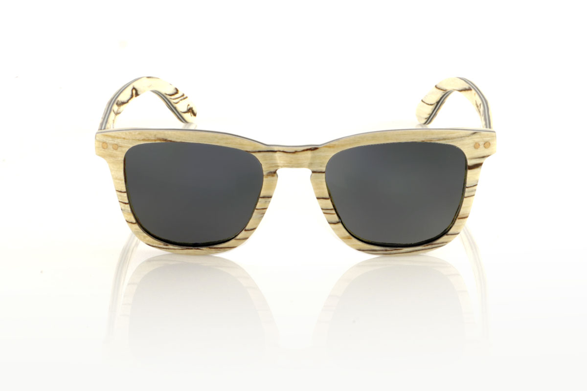 Wood eyewear of Zebrano modelo THANCHANOK Wholesale & Retail | Root Sunglasses® 