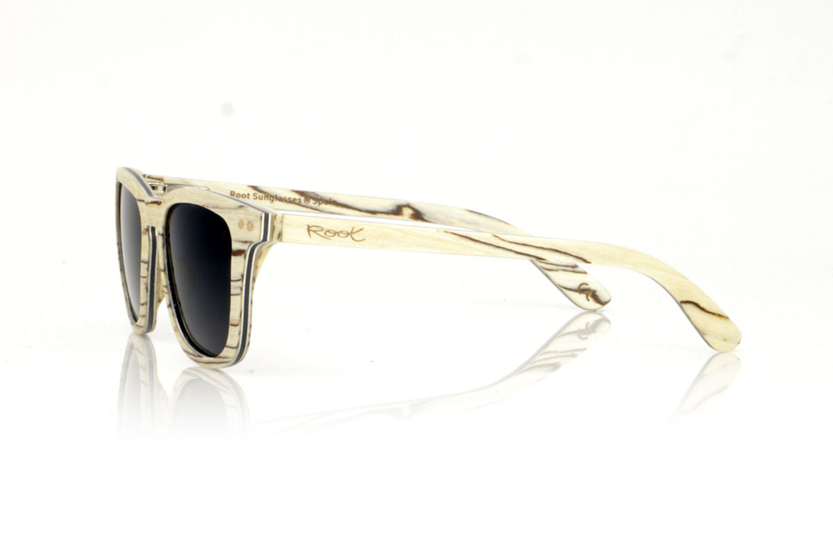 Gafas de Madera Natural de Zebrano modelo THANCHANOK - Venta Mayorista y Detalle | Root Sunglasses® 