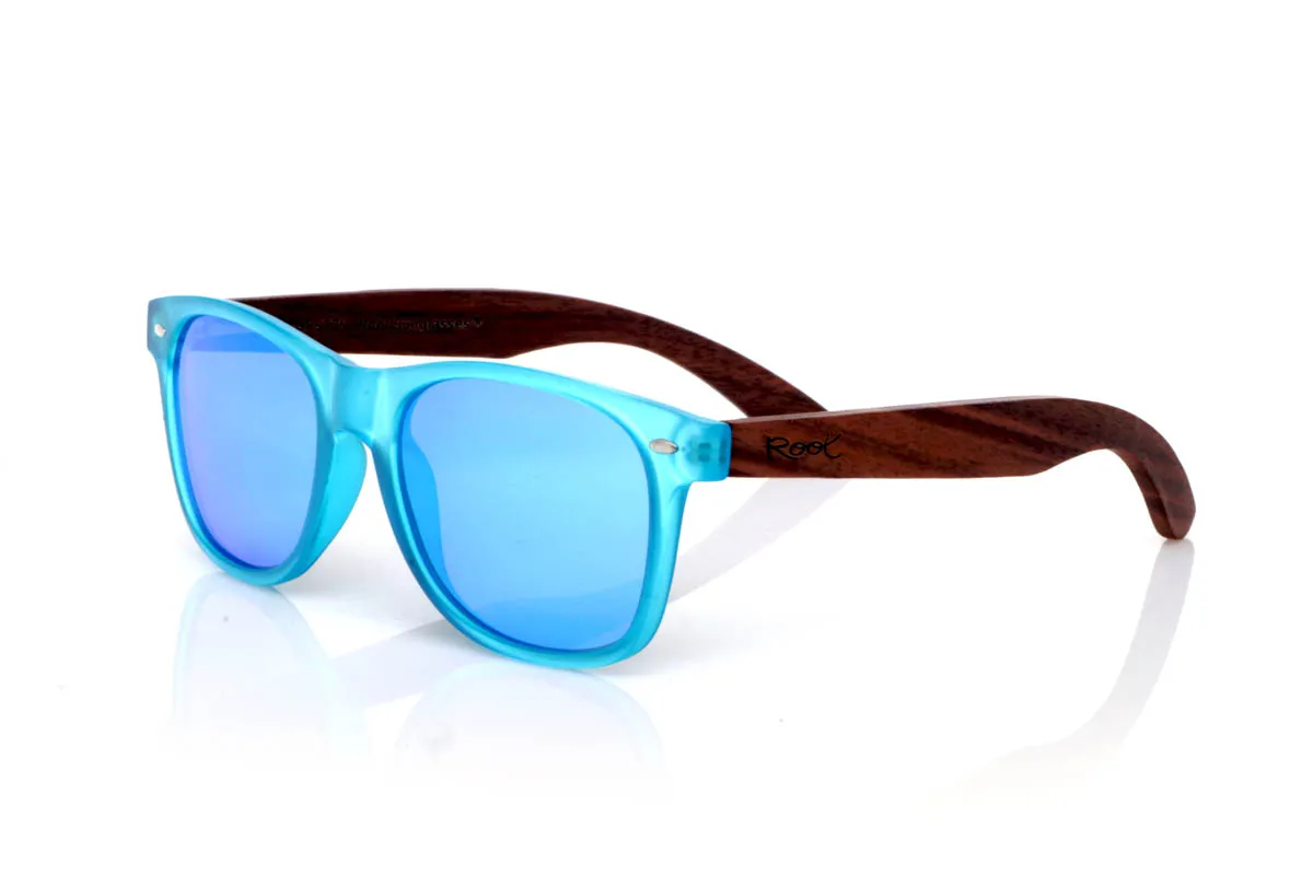 Gafas de Madera Natural de Walnut modelo SUN BLUE ST - Venta Mayorista y Detalle | Root Sunglasses® 