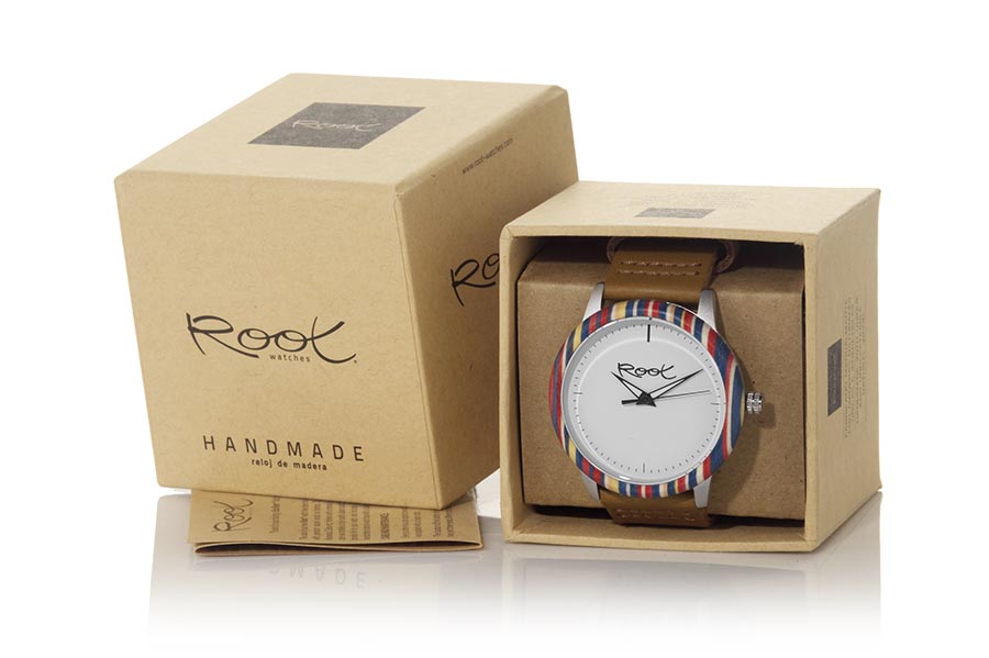 Reloj de Madera Laminada modelo NADINA - Venta Mayorista y Detalle | Root® Watches 