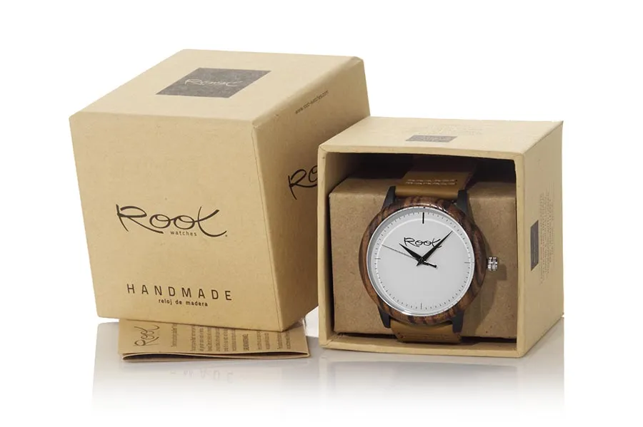 Eco Watch made of Zebrano modelo RANDY Wholesale & Retail | Root® Watches 