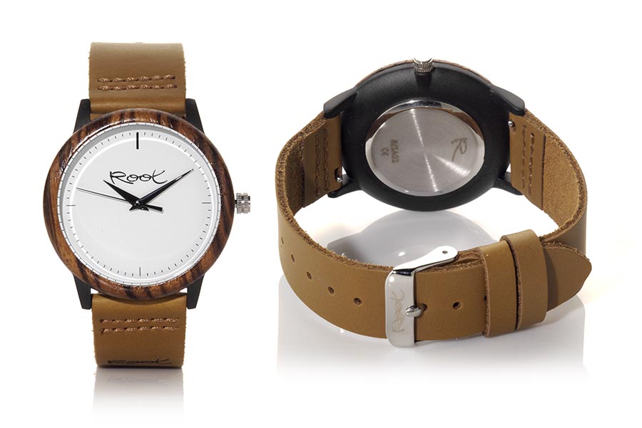 Eco Watch made of Zebrano RANDY...  for Wholesale & Retail | Root® Watches 