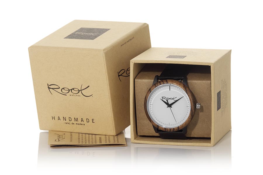 Reloj de Madera Zebrano modelo NEO - Venta Mayorista y Detalle | Root® Watches 