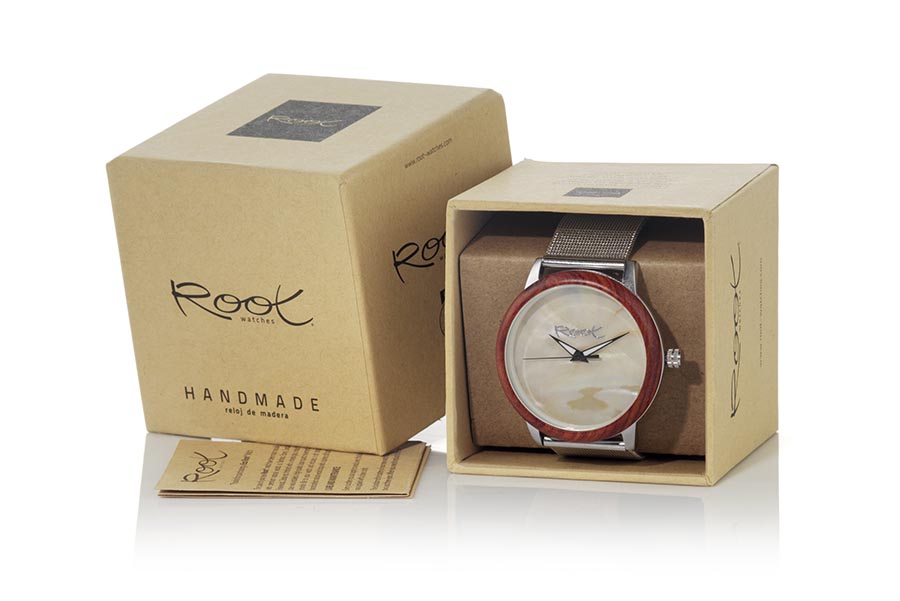 Reloj de Madera rosewood modelo SHELL - Venta Mayorista y Detalle | Root® Watches 